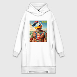 Женская толстовка-платье Donald Duck Trump - meme
