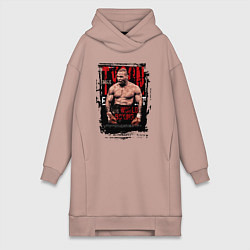 Женская толстовка-платье Майк Тайсон мировой бокс