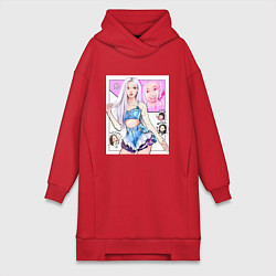 Женская толстовка-платье Blackpink - Rose