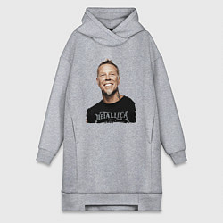 Женская толстовка-платье James Alan Hetfield - Metallica leader