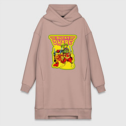 Женское худи-платье Bucky ohare, цвет: пыльно-розовый