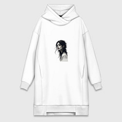 Женская толстовка-платье Мрачная красота