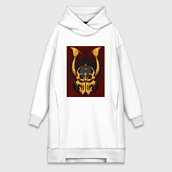 Женское худи-платье Black Legion Insignia, цвет: белый