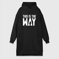Женское худи-платье This is the way Mandalorian, цвет: черный