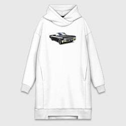 Женское худи-платье Кабриолет, цвет: белый