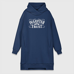 Женская толстовка-платье Верим в гитару