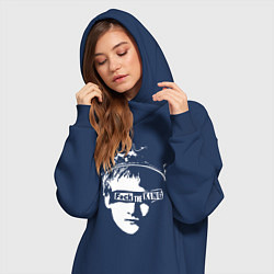 Женское худи-платье К чёрту короля, цвет: тёмно-синий — фото 2