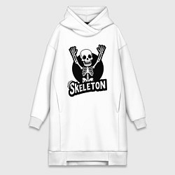 Женская толстовка-платье Skeleton с поднятыми руками