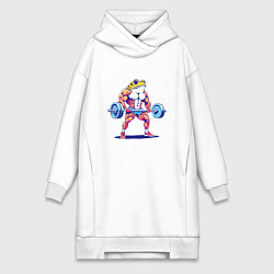 Женская толстовка-платье Жаба-качок