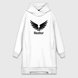 Женская толстовка-платье Крылатый риелтор