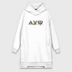 Женская толстовка-платье Волки ауф