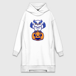 Женская толстовка-платье Halloween owl