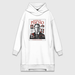 Женская толстовка-платье Американский Психопат Постер