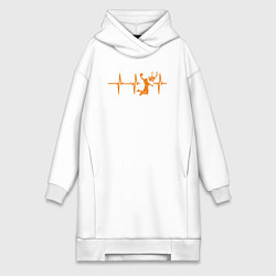 Женская толстовка-платье Пульс данкера