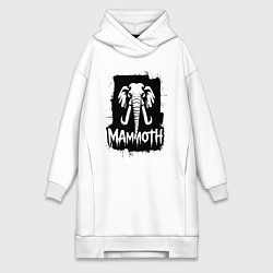 Женская толстовка-платье Мамонт в стиле граффити