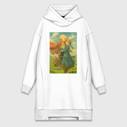 Женская толстовка-платье Шагающий замок