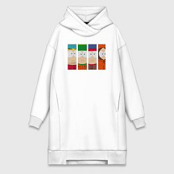 Женская толстовка-платье Южный Парк главные герои