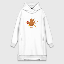 Женская толстовка-платье Куриный бег