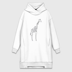 Женская толстовка-платье Оставайся высоким