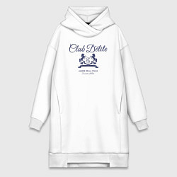 Женское худи-платье Delite club, цвет: белый