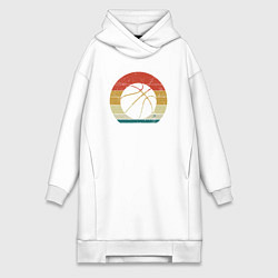 Женское худи-платье Color ball, цвет: белый