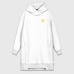 Женская толстовка-платье Христос воскресе желтый узор