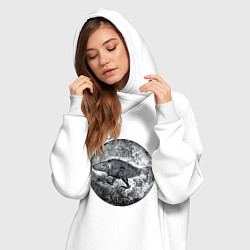 Женское худи-платье Путешествие в Ригу, цвет: белый — фото 2