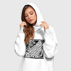 Женское худи-платье Путешествие в Лас-Вегас, цвет: белый — фото 2