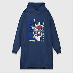 Женская толстовка-платье Гандаму робот