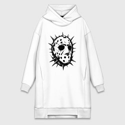 Женская толстовка-платье Шипастая хоккейная маска