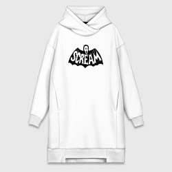 Женская толстовка-платье Scream bat