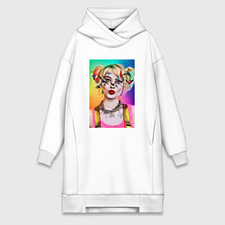 Женская толстовка-платье Весёлая Харли Квинн