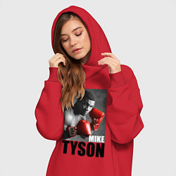 Женское худи-платье Mike Tyson, цвет: красный — фото 2