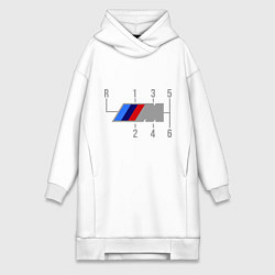 Женское худи-платье BMW, цвет: белый