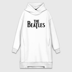 Женское худи-платье The Beatles, цвет: белый