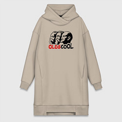 Женское худи-платье Oldscool USSR, цвет: миндальный