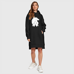Женское худи-платье Griffin Geometry, цвет: черный — фото 2