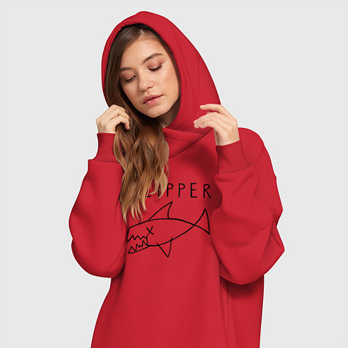 Женская толстовка-платье Flipper / Красный – фото 3