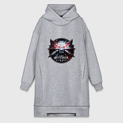 Женское худи-платье The Witcher 3, цвет: меланж