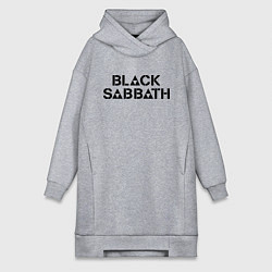 Женское худи-платье Black Sabbath, цвет: меланж