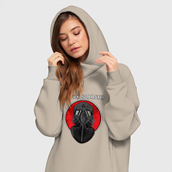 Женское худи-платье Black Sabbath: Toxic, цвет: миндальный — фото 2