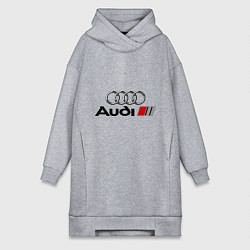 Женское худи-платье Audi, цвет: меланж