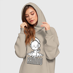 Женское худи-платье Armind, цвет: миндальный — фото 2