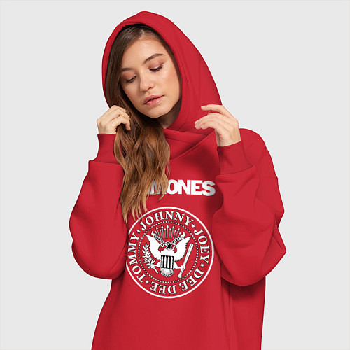Женская толстовка-платье Ramones / Красный – фото 3