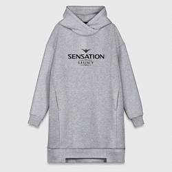 Женское худи-платье Sensation: The Legacy, цвет: меланж