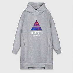 Женское худи-платье 30 STM: cosmos, цвет: меланж