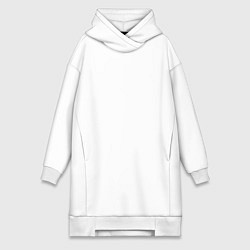 Женское худи-платье Taekwon-do, цвет: белый