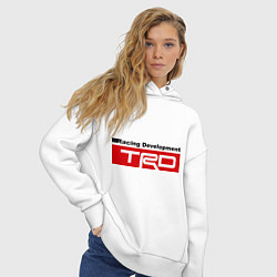 Толстовка оверсайз женская TRD, цвет: белый — фото 2