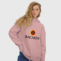 Толстовка оверсайз женская Bacardi, цвет: пыльно-розовый — фото 2