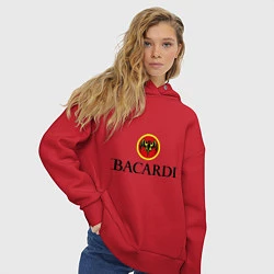 Толстовка оверсайз женская Bacardi, цвет: красный — фото 2